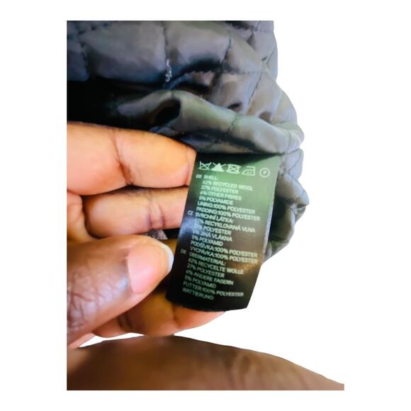 H&M Mens Double Breasted Coat Button Jacket Notch Collar Lined Gray 38R - Picture 9 of 9